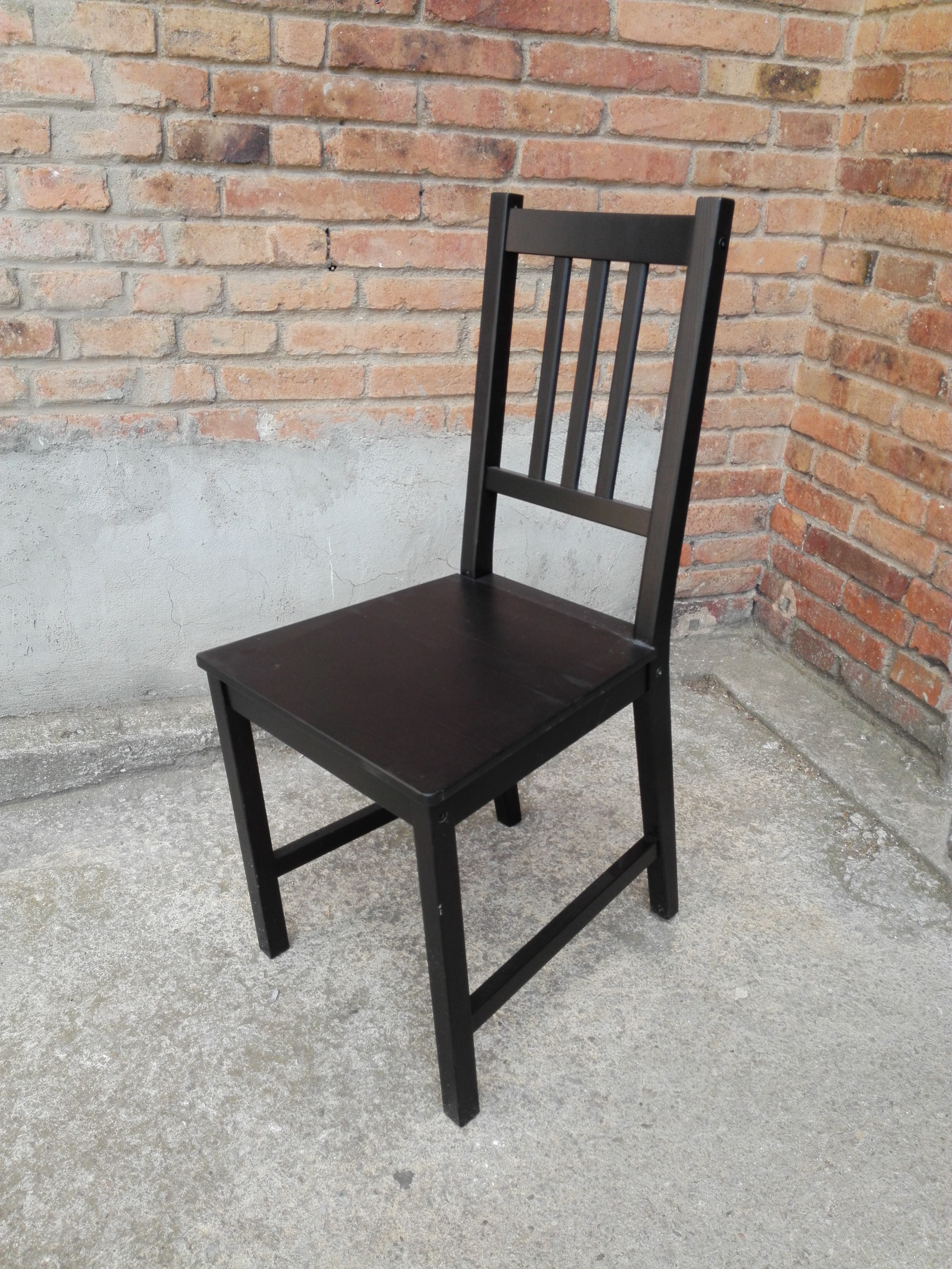 silla ikea madera negro 45-91.5x41.5x41.5-44 22u